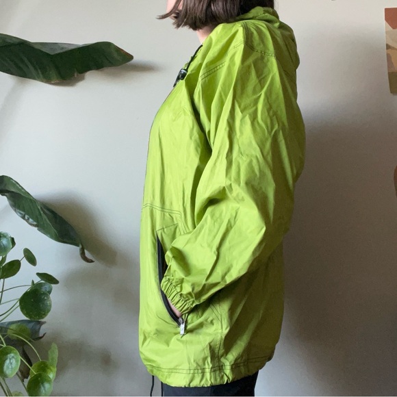 Vintage K-Way Men’s Rain Jacket in Green Lime Size Medium - Picture 4 of 15